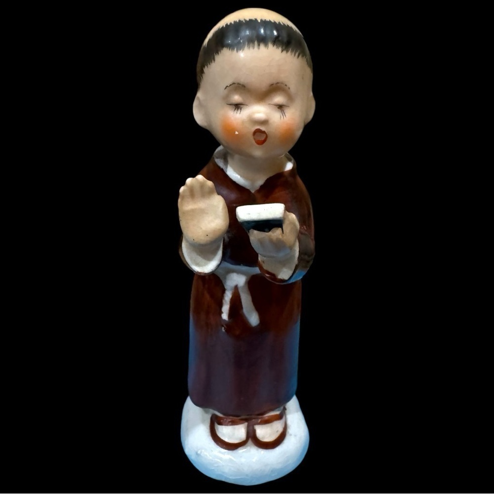 Vintage Wales monk figurine